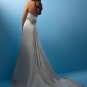 Elegant/Strapless/Satin with  Ribbon/A-Line/Princess/Floor Length/Bridal Gown/AA156