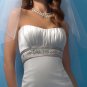 Elegant/Strapless/Satin with  Ribbon/A-Line/Princess/Floor Length/Bridal Gown/AA156