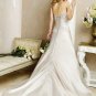 Elegant/Strapless/Satin/with Beading/A-Line/Princess/Floor Length/Wedding Dress/BR001
