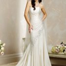Decent/Strapless/Satin with Beading/Princess/A-Line/Floor Length/Wedding Dress/BR014