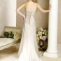 Graceful/Backless/A-Line/Floor Length/Satin with Beading/Wedding Dress/BR018