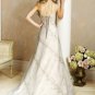 Tasteful/Strapless/Satin/with Appliques/A-Line/Princess/Floor Length/Wedding Dress/BR023
