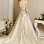Elegant/Taffeta/with Appliques/Strapless/A-Line/Princess/Floor Length/Wedding Dress BR025