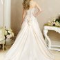 Exquisite/Spaghetti Strap/Satin&Organza/A-Line/Princess/Floor Length/Wedding Dress/BR029