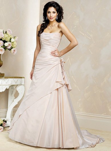 Exquisite/Strapless/Taffeta/A-Line/Princess/Floor Length/Wedding Dress/BR032