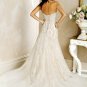 Recherche/Strapless/Satin/A-Line/Princess/Floor Length/Custom Made/Bridal Wedding Dress/BR047