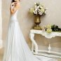 Concise/Spaghetti Strap/Sweetheart Neckline/A-Line/Princess/Custom Made/Bridal Wedding Dress/BR054
