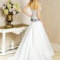 Elegant/Satin&Organza/Strapless/A-Line/Princess/Custom-made/Wedding Dress/BR061