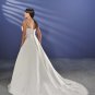 Elegant/Spaghetti Strap/Satin/A-Line/Princess/Custom Made/plus size/Wedding Dress/PS002