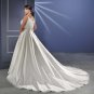 Elegant/Spaghetti Strap/Satin&Chiffon/A-Line/Princess/Custom-made/plus size/Wedding Dress/PS007