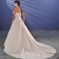 Elegant/Strapless/Satin&Lace/A-Line/Princess/Custom-made/plus size/Wedding Dress/PS010