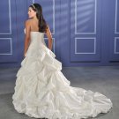 Recherche/Strapless/Taffeta/A-Line/Princess/Custom-made/plus size/Wedding Dress/PS011