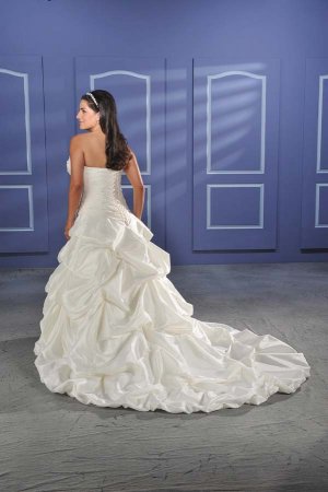 Recherche/Strapless/Taffeta/A-Line/Princess/Custom-made/plus size/Wedding Dress/PS011