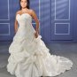 Recherche/Strapless/Taffeta/A-Line/Princess/Custom-made/plus size/Wedding Dress/PS011