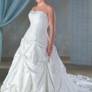 Recherche/Strapless/Taffeta/A-Line/Princess/Custom-made/plus size/Wedding Dress/PS016