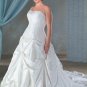 Recherche/Strapless/Taffeta/A-Line/Princess/Custom-made/plus size/Wedding Dress/PS016