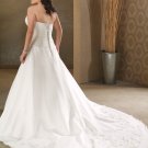 Elegant/Strapless/Satin&Organza/A-Line/Princess/Custom-made/plus size/Wedding Dress/PS023