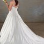 Exquisite/Strapless/Satin &Organza/A-line/Princess/Custom-made/plus size/Wedding Dress/PS025