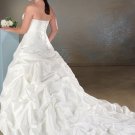 Recherche/Strapless/Satin&Taffeta/A-Line/Princess/Custom-made/plus size/Wedding Dress/PS026