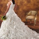 Acctractive/Taffeta/Sweetheart Neckline/A-Line/Princess/plus size/Wedding Dress/PS029