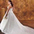 Tempting/Sweetheart Neckline/Halter/Satin/plus size/A-Line/Princess/Wedding Dress/PS031