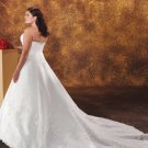 Exquisite/Strapless/Satin&Organza/A-Line/Princess/plus size/wedding dress/PS032