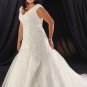 Acctractive/Strapless/Taffeta/A-Line/Princess/Plus Size/Floor Length/Bridal Wedding Dress/PS038