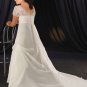 Elegant/Sweetheart Neckline/short Sleeves/A-Line/Princess/Plus Size/Bridal Wedding Dress/PS041