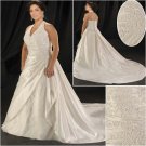 Elegant/Halter/Sweetheart  Neckline/A-Line/Princess/Plus Size/Bridal Wedding Dress/PS047
