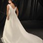 Elegant/Strapless/Satin&Organza/A-Line/Princess/Floor Length/Plus Size/Bridal Wedding Dress/PS049