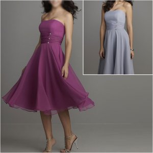 Free Shipping!!Elegant/Strapless/Knee-Length/evening dress/party dress/AD009