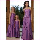 Free Shipping! Elegant/Strapless/Floor-Length/Taffeta/with Beading/evening dress/party dress/LN001