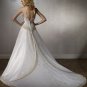 custom-made/Strapless/A-Line/Princess/Semi-cathedral train/Wedding Dress/UK18