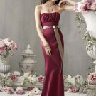 Free Shipping+10% discount/Sheath/Strapless/Satin/Floor length/Bridesmaid gowns/LN25