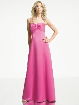 Free Shipping+10% discount/A-line/Strapless/Chiffon/Floor length/Bridesmaid gowns/LN21