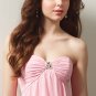 Free Shipping! Elegant/Strapless/Knee-Length/Stratch Satin/evening dress/party dress/LF005