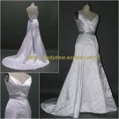 Free Shipping/A-line/Sweatheart/Satin/Sweep length train/Bridal Wedding Dress/CWD011