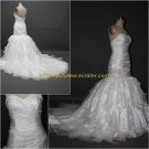 Free Shipping/Sheath/Sweatheart/Satin&Flycool/Court train/Bridal Wedding Dress/CWD123