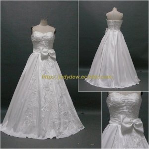 Free Shipping/A-line/Sweatheart/Taffeta/Floor Length/Bridal Wedding Dress/CWD128