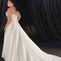 Free Shipping/A-line/Spaghetti/Satin/Court Train/Bridal Wedding Dress/PS035