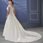 Free Shipping/A-line/Off the shoulder/Satin/Court Train/Bridal Wedding Dress/PS036
