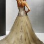 Free shipping/A-Line/Halter/Satin&Organza/Floor length/Wedding Dress/BR082