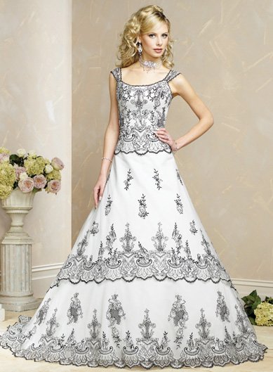 Free Shipping/A-line/Off the shoulder/Satin&mesh/Chapel train/Bridal Wedding Dress/BR60
