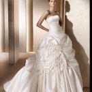 Free Shipping/2011 New arrival/A-line/Sweatheart/Satin/Chapel train/Bridal Wedding Dress/GG001