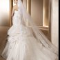 Free Shipping/2011 New arrival/A-line/Strapless/Satin/Chapel train/Bridal Wedding Dress/GG002