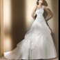 Free Shipping/2011 New arrival/A-line/One-shoulder/Satin&Organza/Chapel train/Wedding Dress/GG008