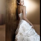 Free Shipping/2011 New arrival/A-line/Strapless/Satin/Chapel train/Bridal Wedding Dress/GG009