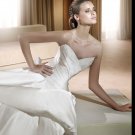 Free Shipping/2011 New arrival/A-line/Sweatheart/Satin/Chapel train/Bridal Wedding Dress/GG010