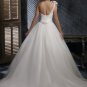 Free Shipping/A-line/One-shoulder/Satin&Mesh/Chapel train/Bridal Wedding Dress/GG113