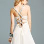 Free Shipping/A-Line/V-Neck/Satin&Chiffon/Mini-Length/Evening dress/wedding gown/RM033